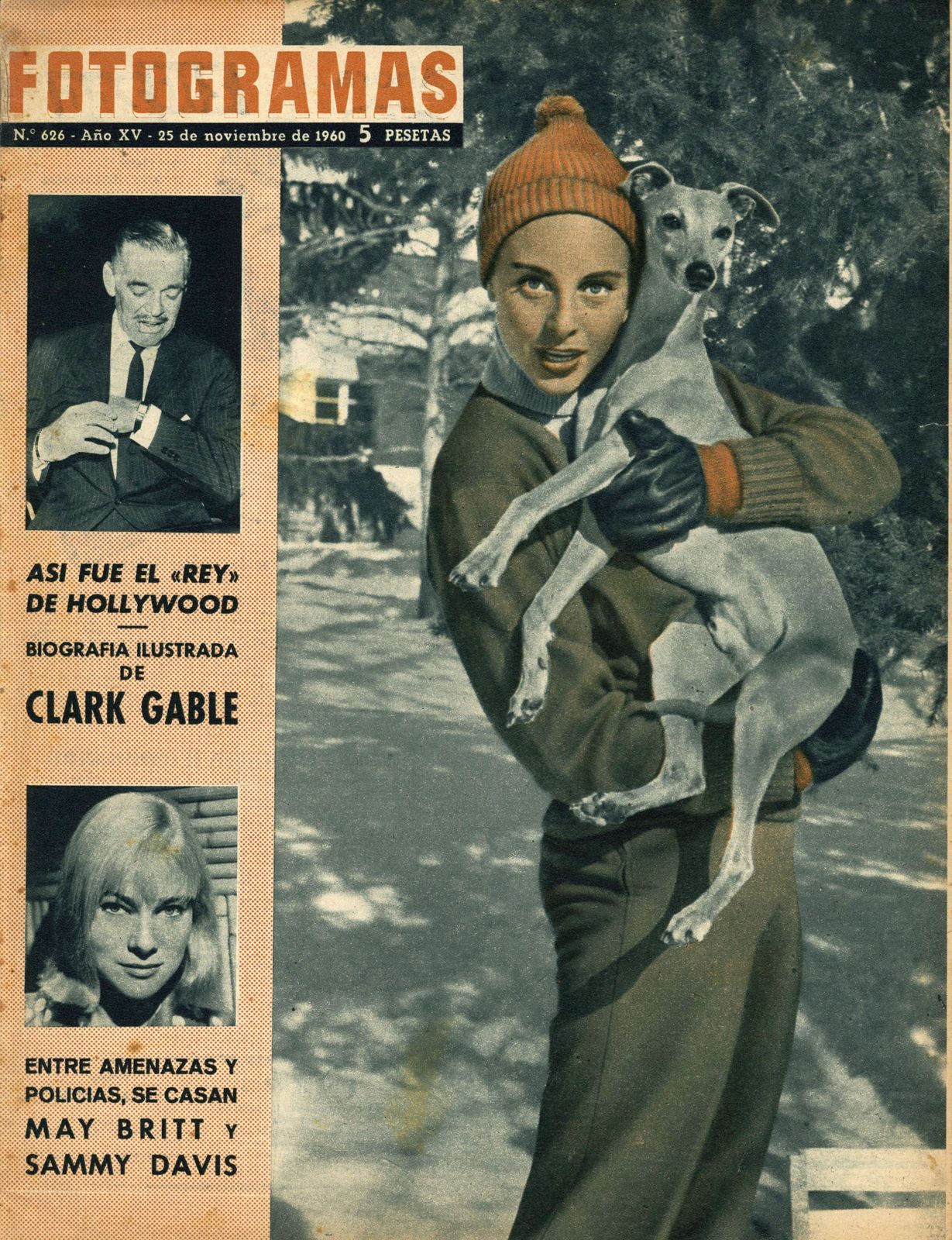 FOTOGRAMAS magazine side cover Issue 626 25 November 1960