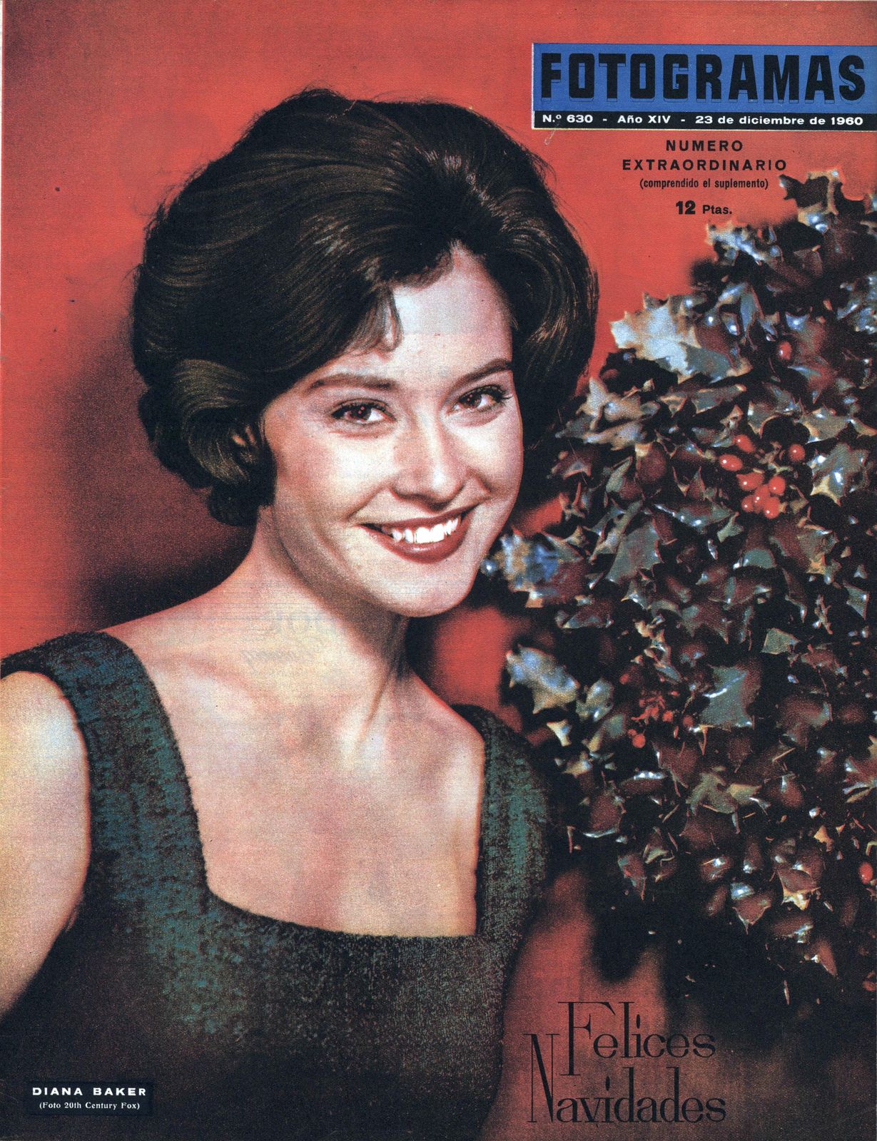 FOTOGRAMAS magazine side cover Issue 630 23 December 1960