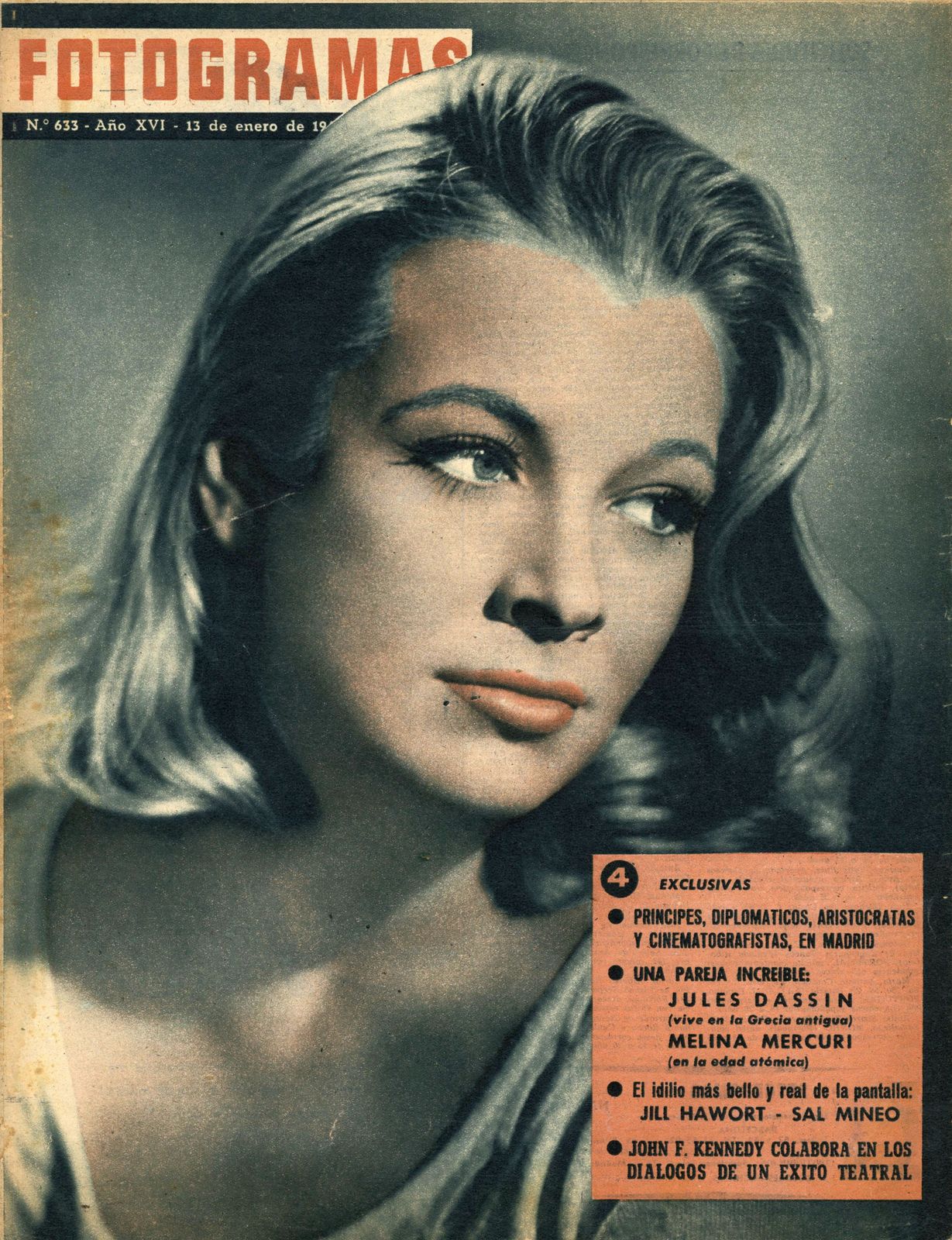 FOTOGRAMAS magazine side cover Issue 633 13 January 1961