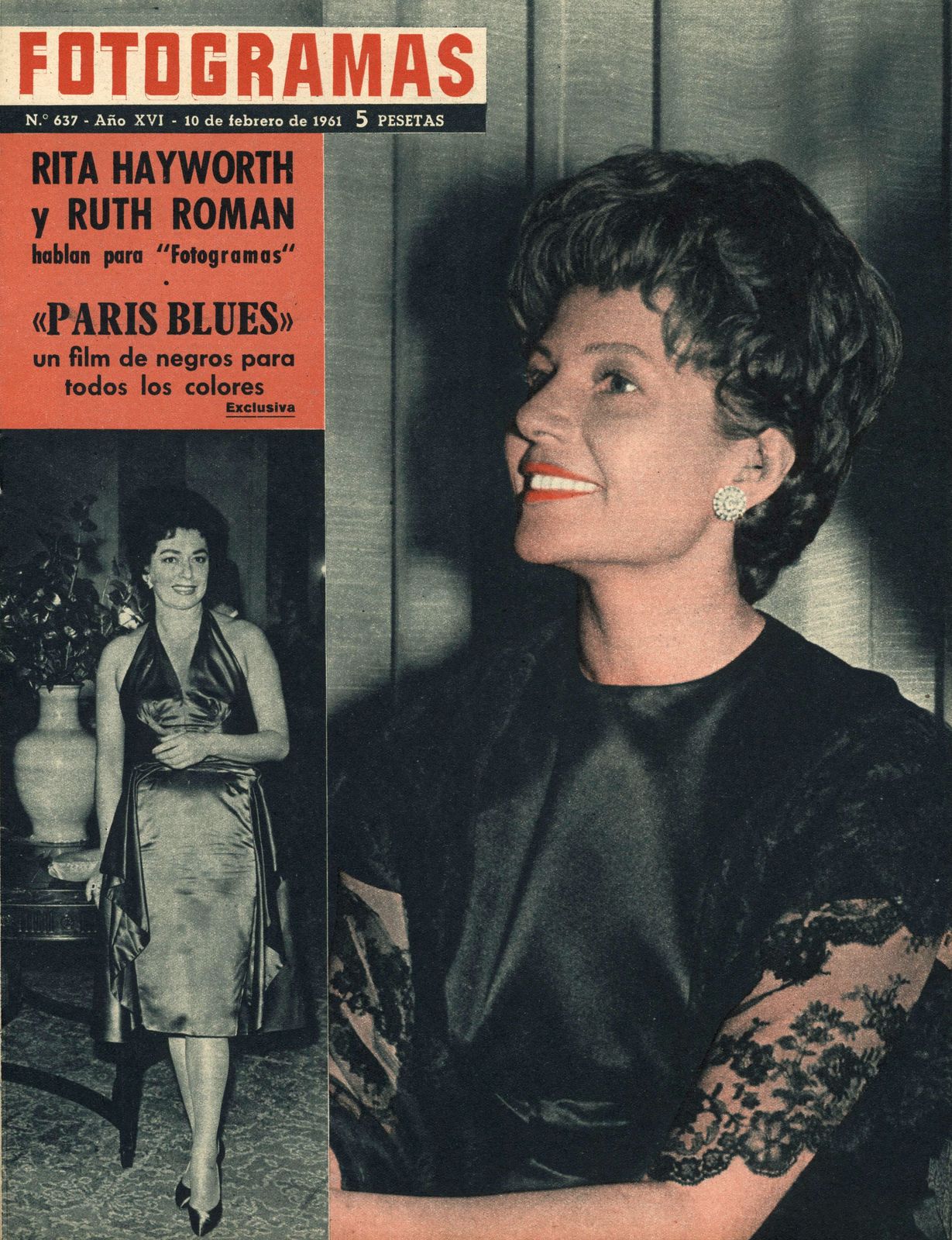 FOTOGRAMAS magazine side cover Issue 637 10 February 1961