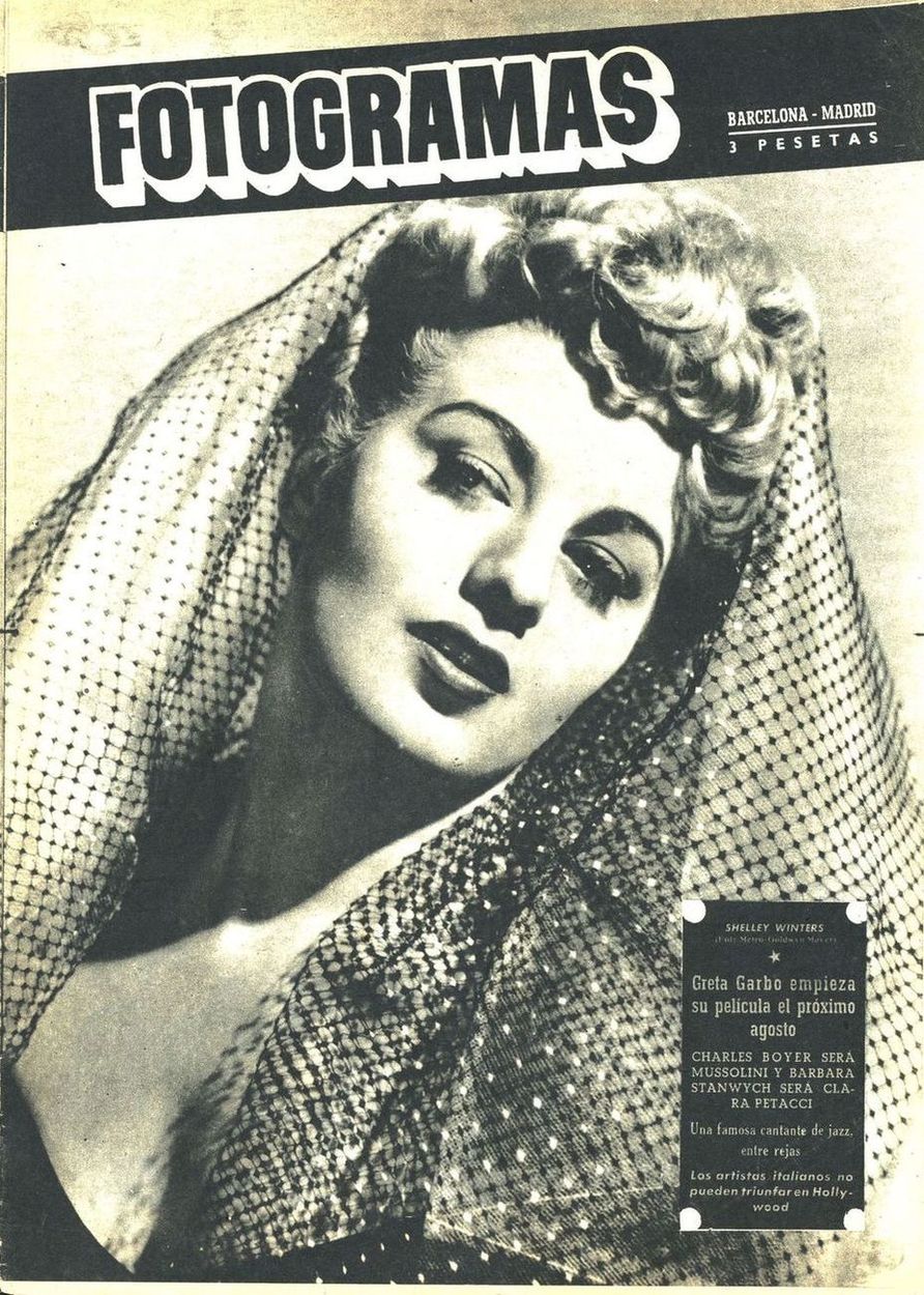 FOTOGRAMAS magazine side cover Issue 64 1 July 1949