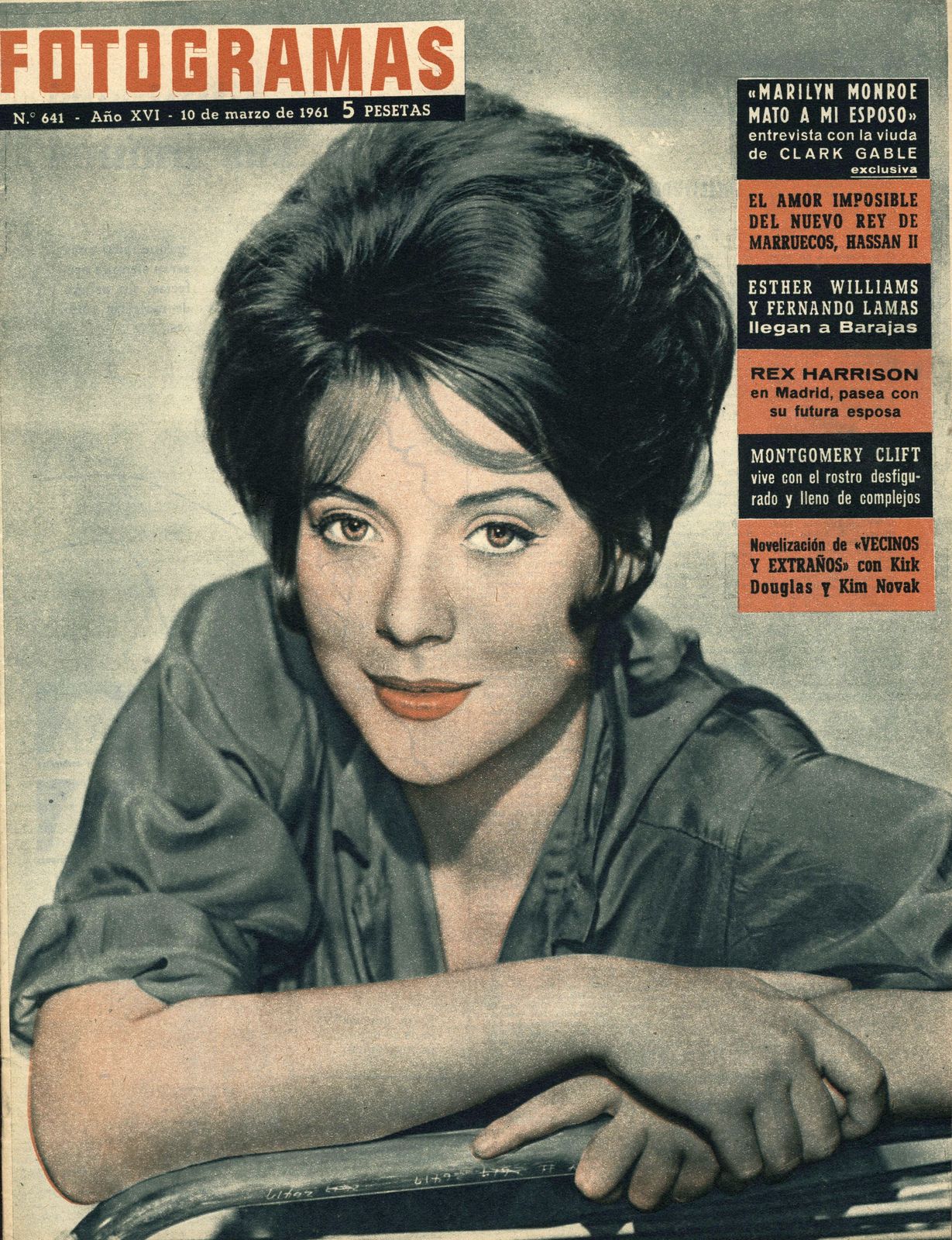 FOTOGRAMAS magazine side cover Issue 641 10 March 1961