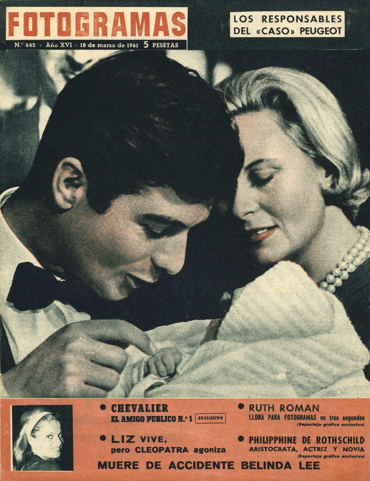 FOTOGRAMAS magazine side cover Issue 642 17 March 1961