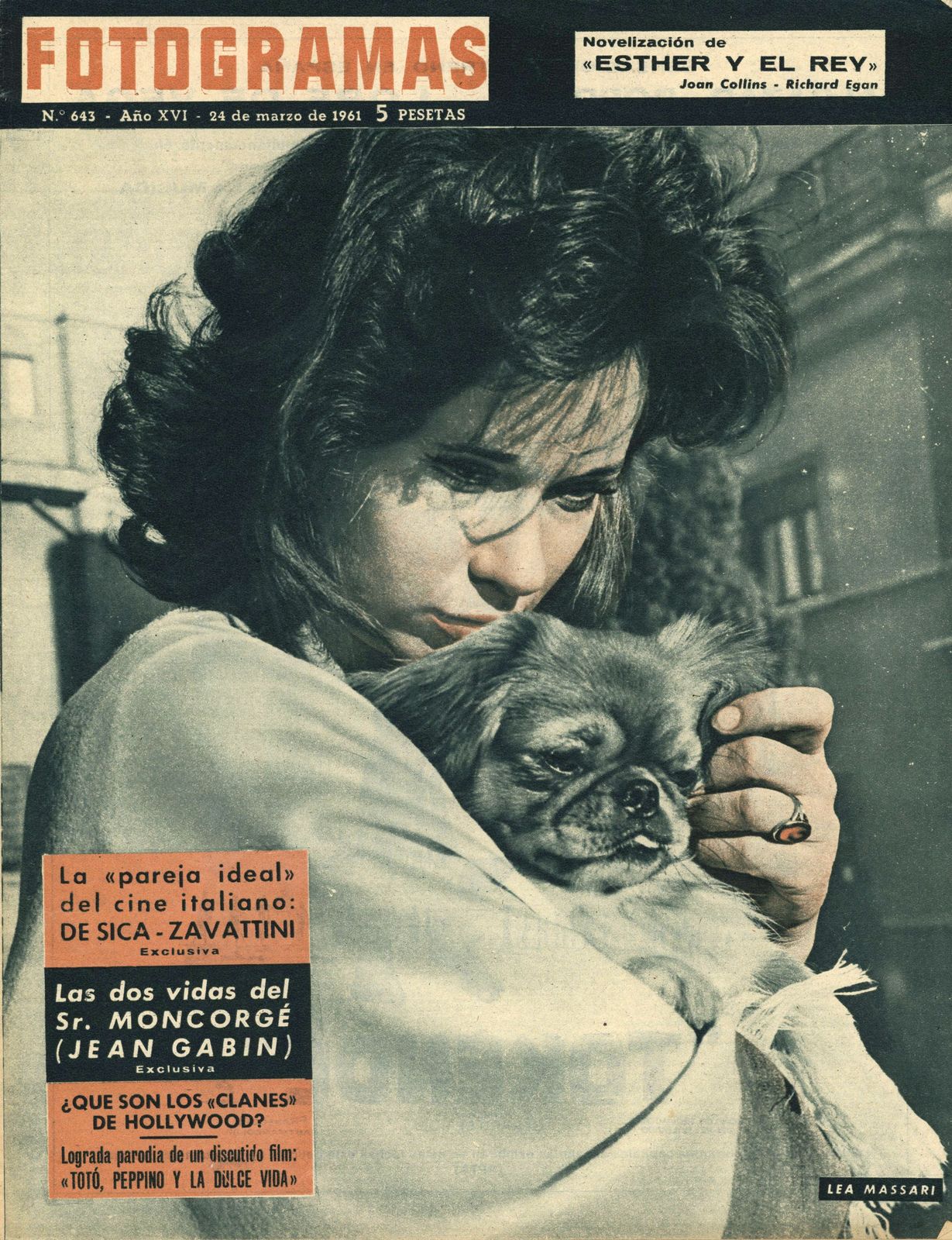 FOTOGRAMAS magazine side cover Issue 643 24 March 1961