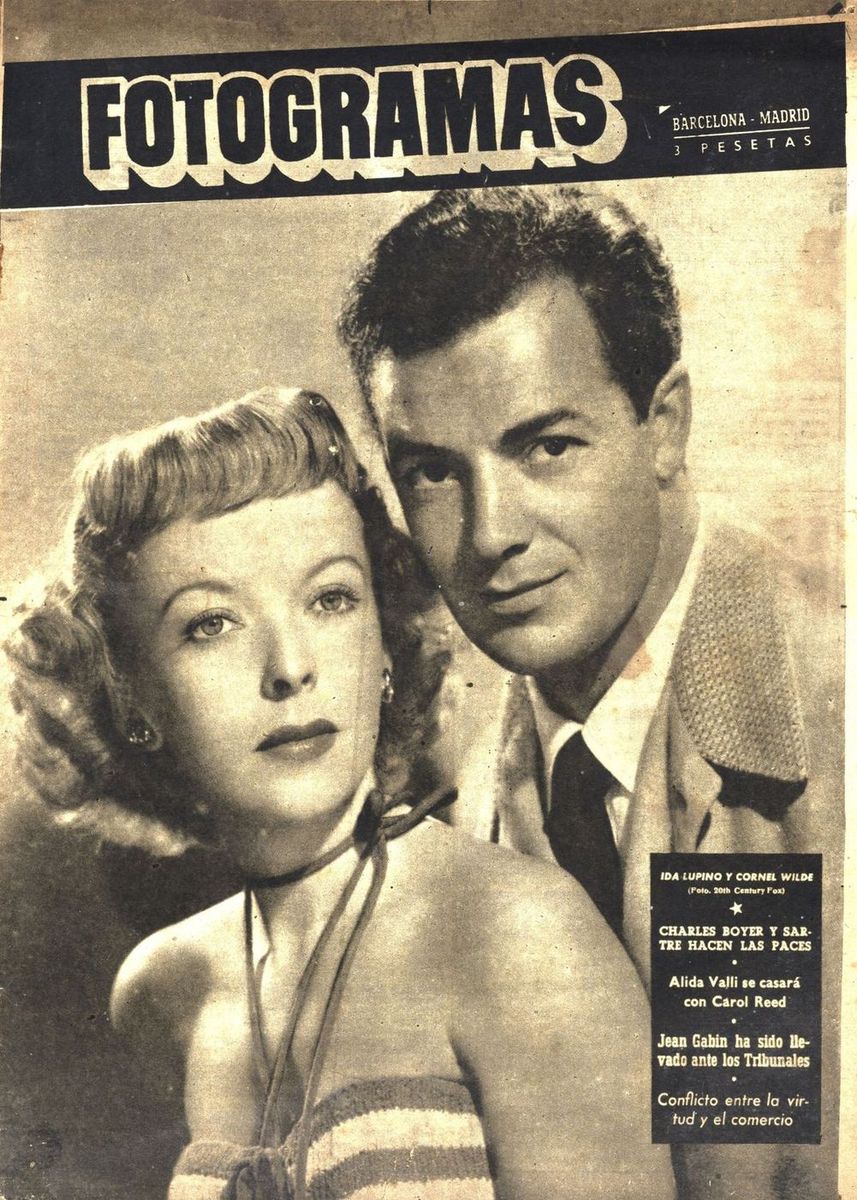 FOTOGRAMAS magazine side cover Issue 65 15 July 1949