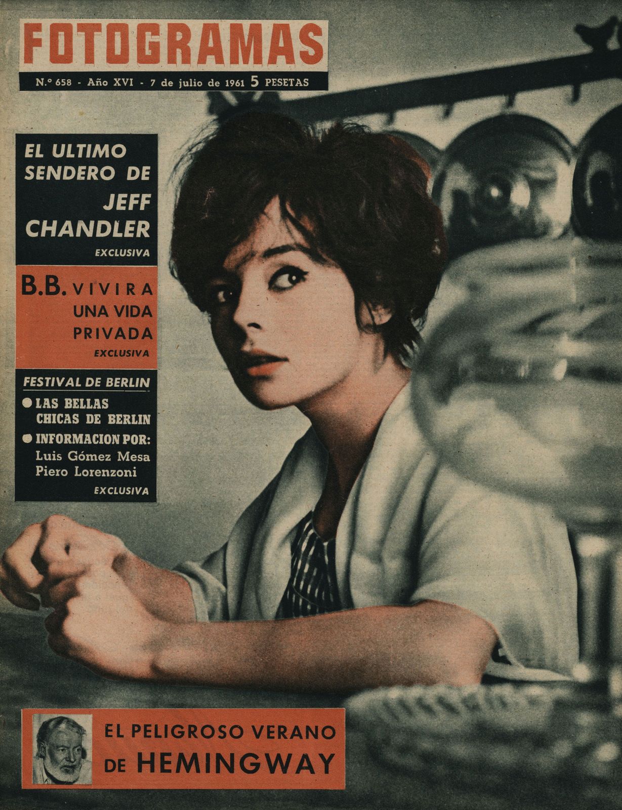 FOTOGRAMAS magazine side cover Issue 658 7 July 1961