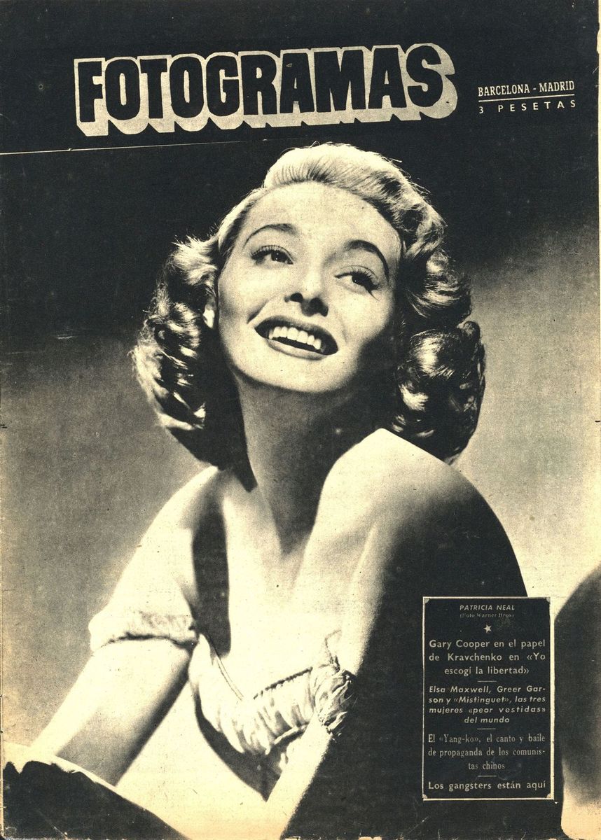 FOTOGRAMAS magazine side cover Issue 66 1 August 1949