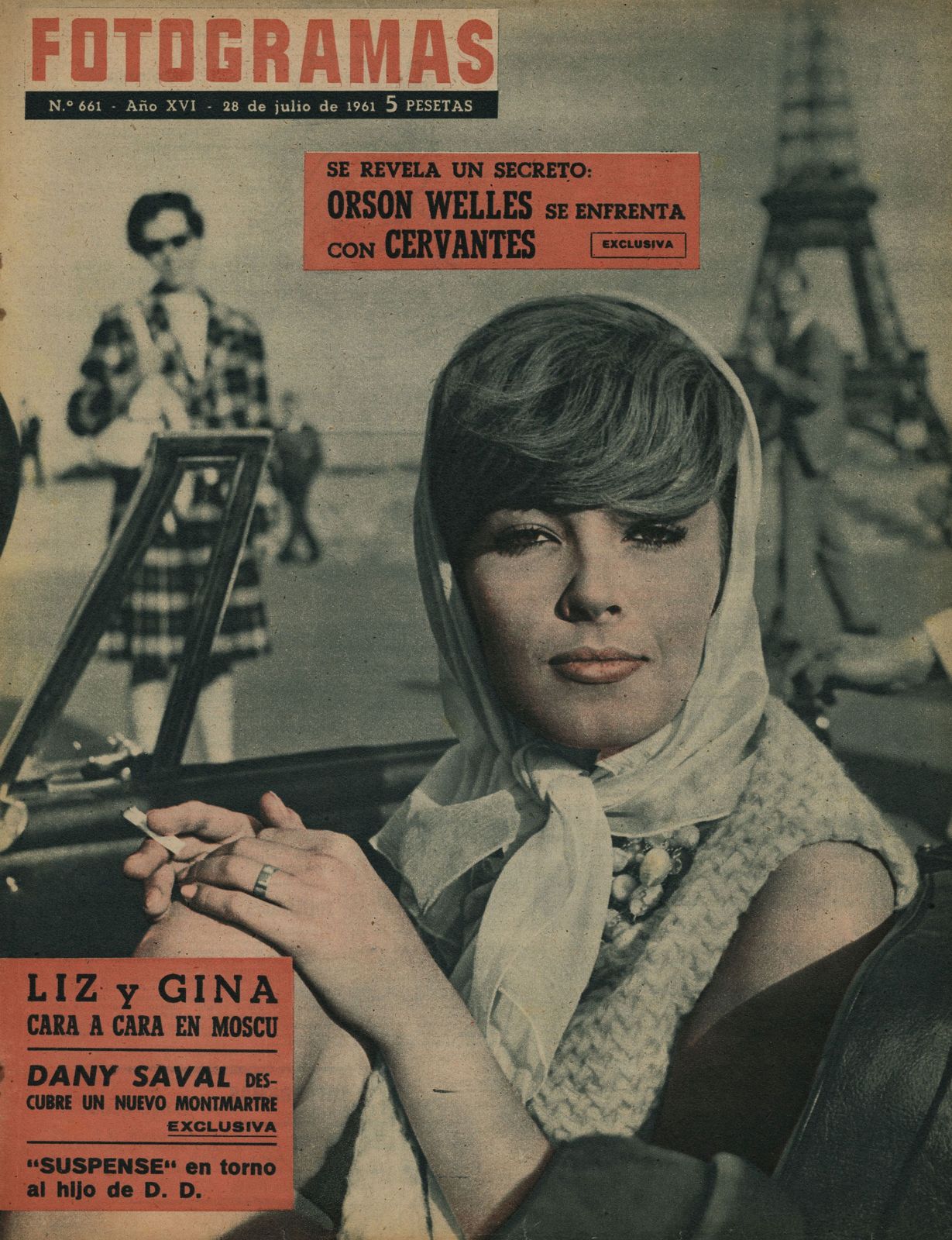 FOTOGRAMAS magazine side cover Issue 661 28 July 1961