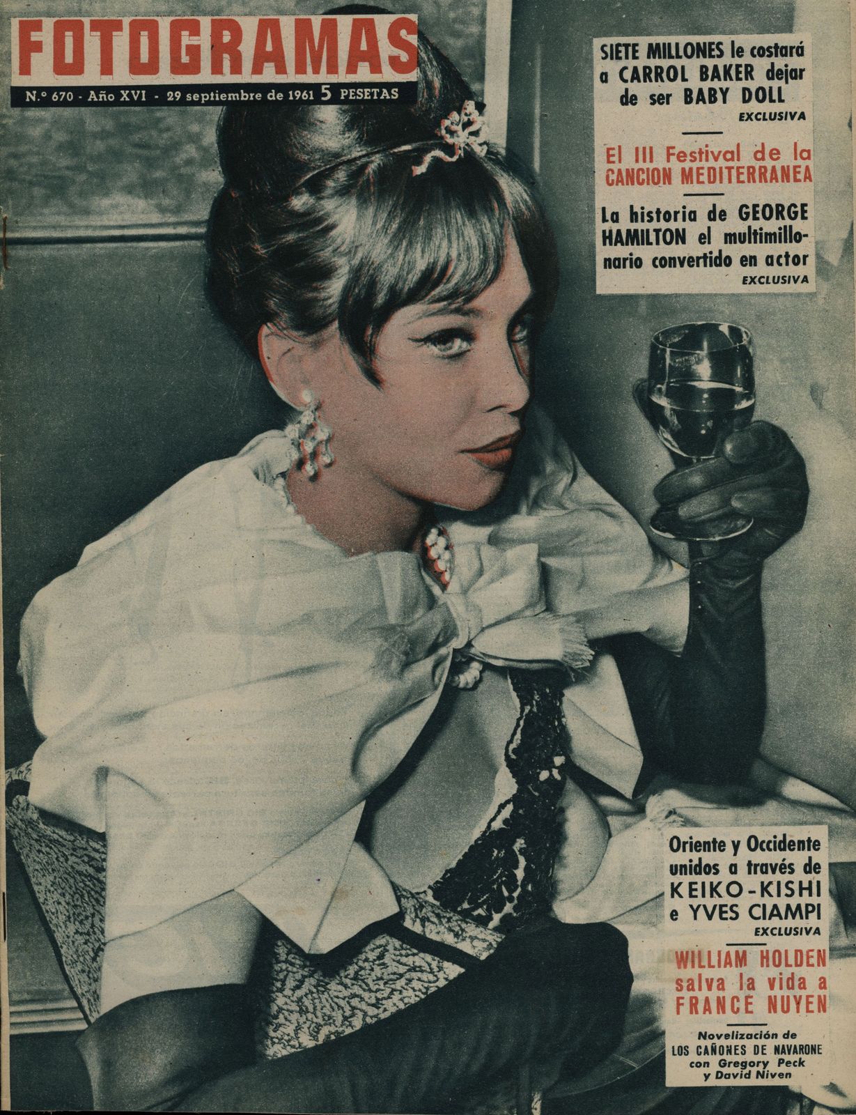 FOTOGRAMAS magazine side cover Issue 670 29 September 1961
