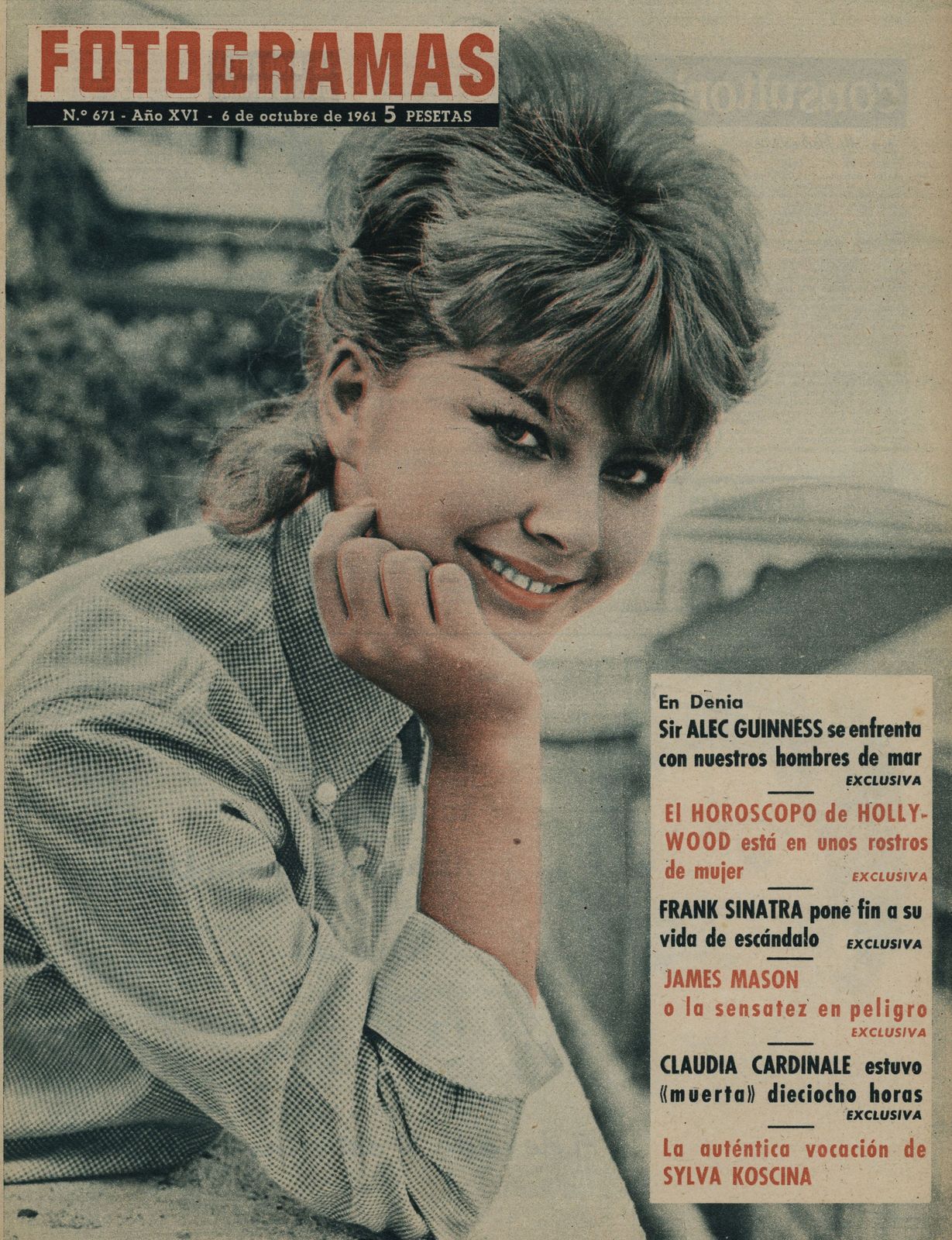 FOTOGRAMAS magazine side cover Issue 671 6 October 1961
