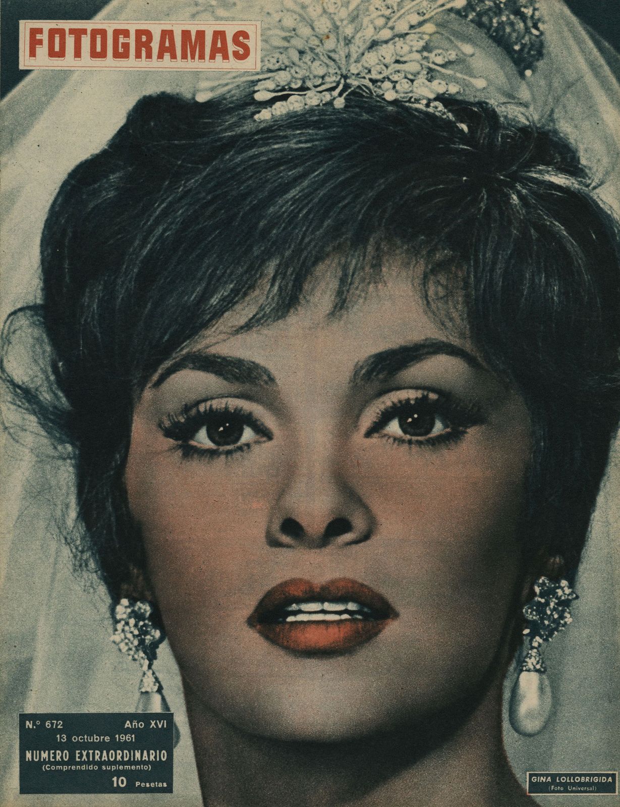 FOTOGRAMAS magazine side cover Issue 672 13 October 1961