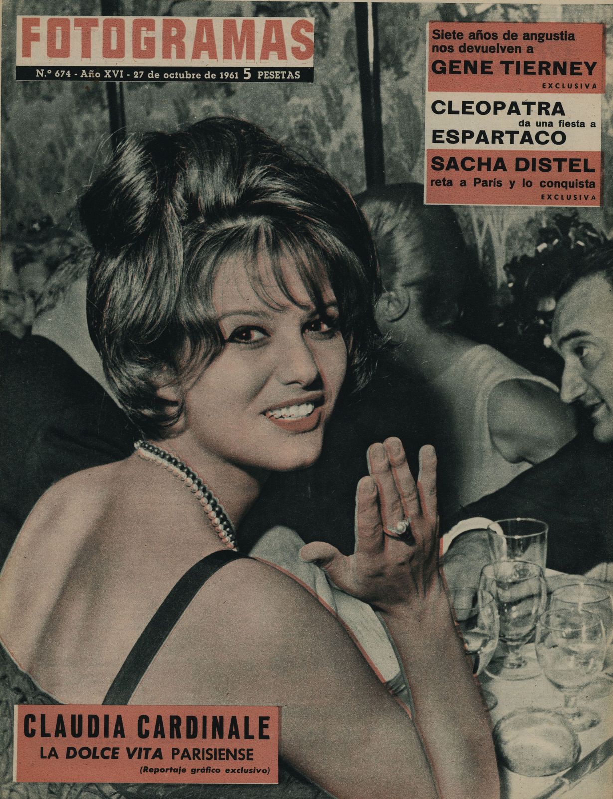 FOTOGRAMAS magazine side cover Issue 674 27 October 1961