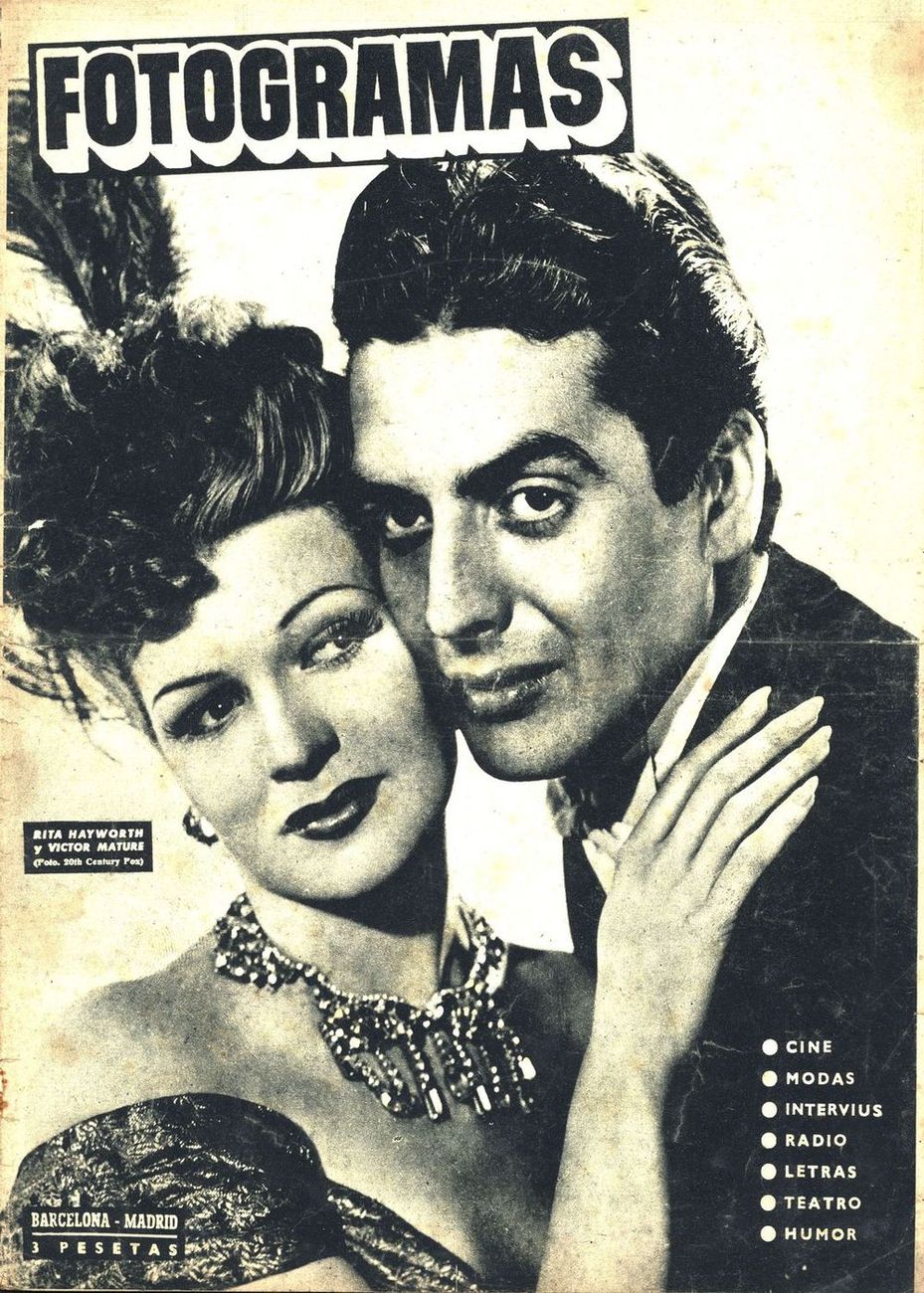FOTOGRAMAS magazine side cover Issue 73 11 November 1949