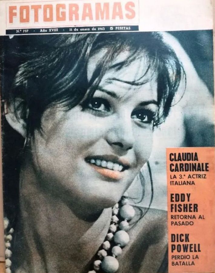 FOTOGRAMAS magazine side cover Issue 737 11 January 1963
