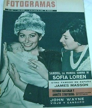 FOTOGRAMAS magazine side cover Issue 738 18 January 1963