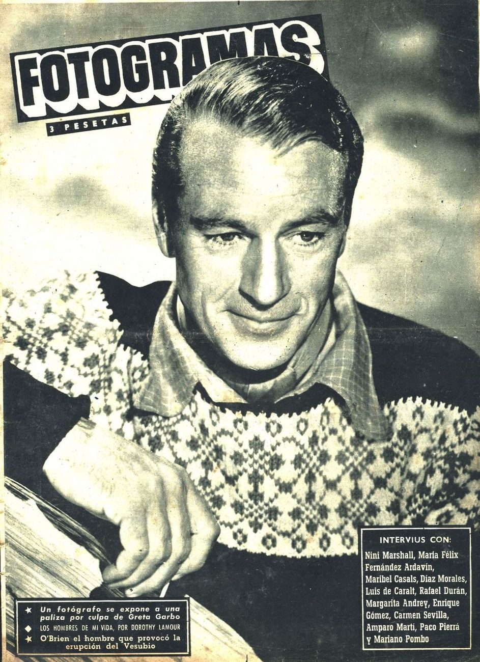 FOTOGRAMAS magazine side cover Issue 74 25 November 1949
