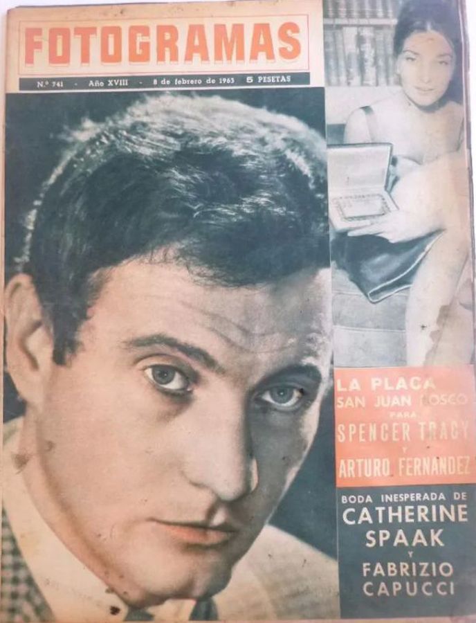 FOTOGRAMAS magazine side cover Issue 741 8 February 1963