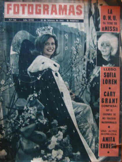 FOTOGRAMAS magazine side cover Issue 742 15 February 1963