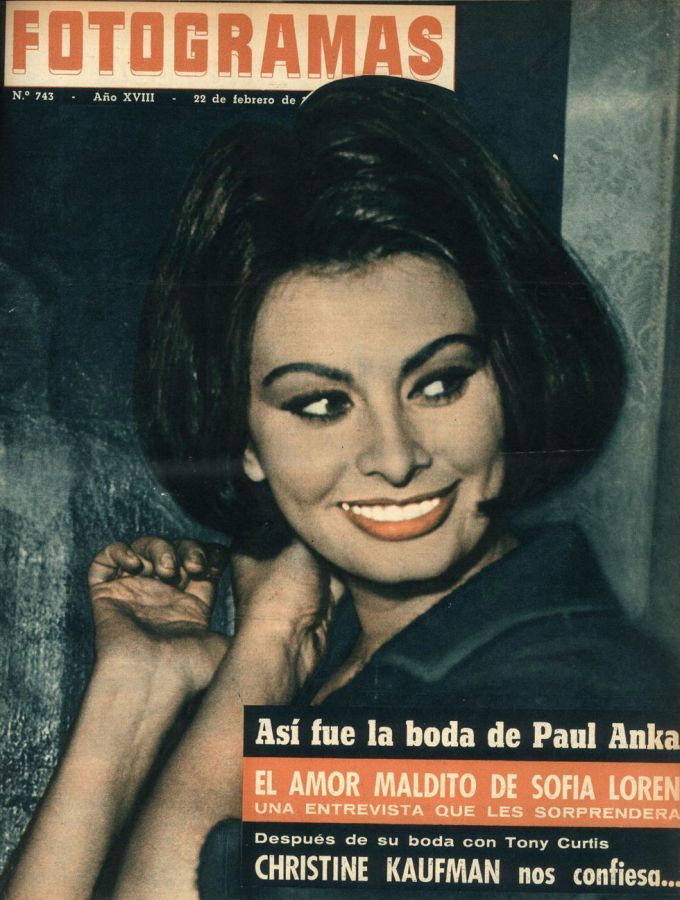 FOTOGRAMAS magazine side cover Issue 743 22 February 1963