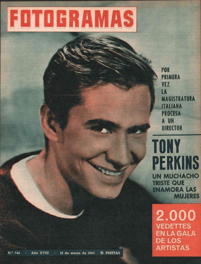FOTOGRAMAS magazine side cover Issue 746 15 March 1963