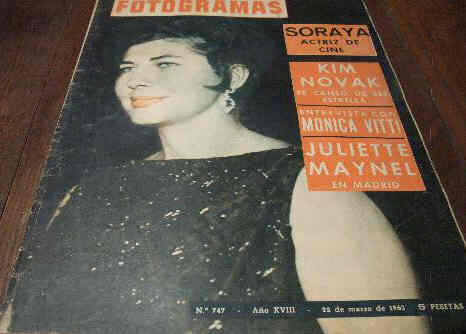 FOTOGRAMAS magazine side cover Issue 747 22 March 1963