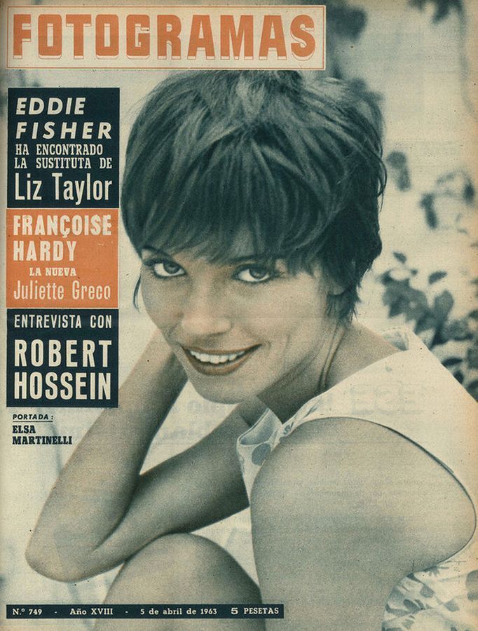 FOTOGRAMAS magazine side cover Issue 749 5 April 1963