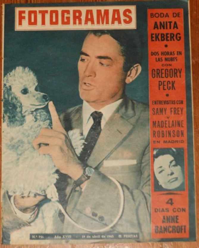 FOTOGRAMAS magazine side cover Issue 751 19 April 1963