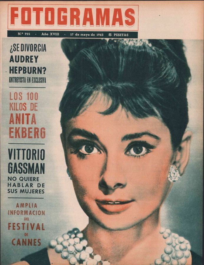 FOTOGRAMAS magazine side cover Issue 755 17 May 1963