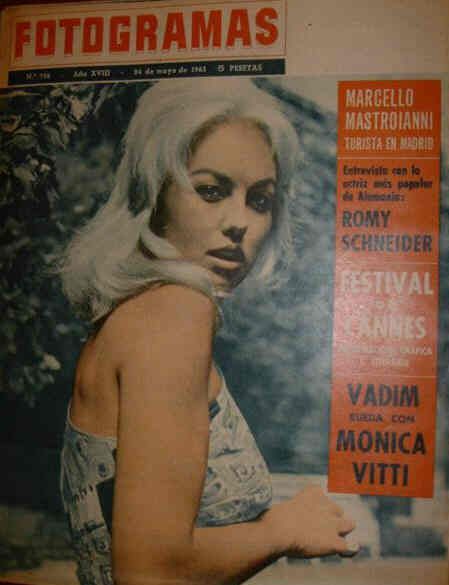 FOTOGRAMAS magazine side cover Issue 756 24 May 1963