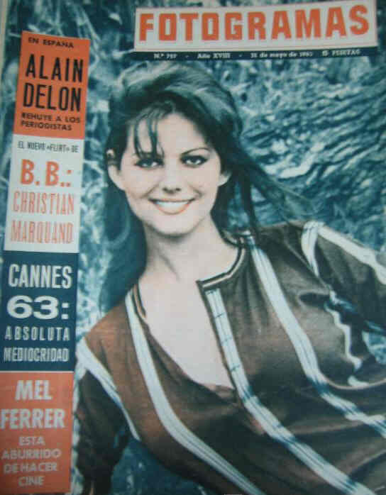 FOTOGRAMAS magazine side cover Issue 757 31 May 1963