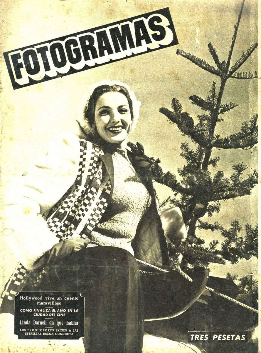 FOTOGRAMAS magazine side cover Issue 76 23 December 1949