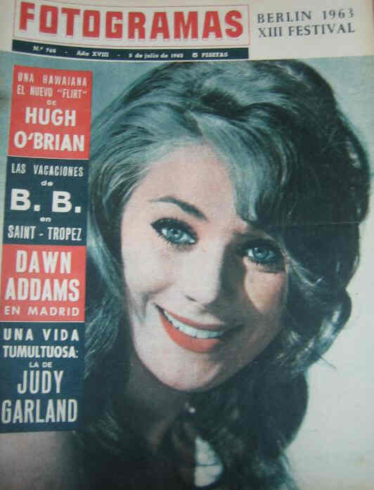 FOTOGRAMAS magazine side cover Issue 762 5 July 1963
