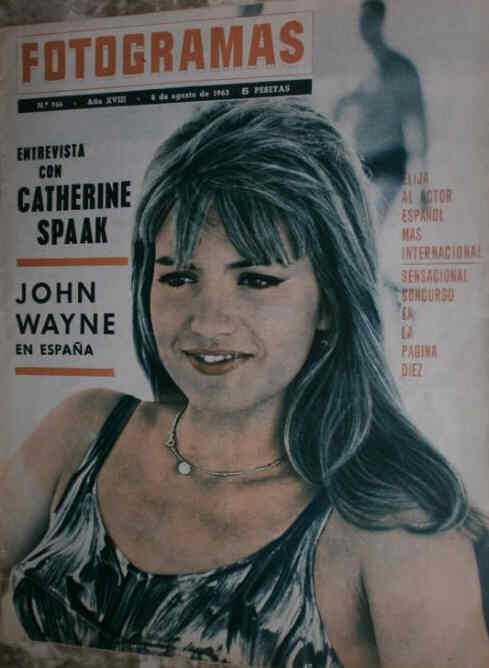 FOTOGRAMAS magazine side cover Issue 766 2 August 1963