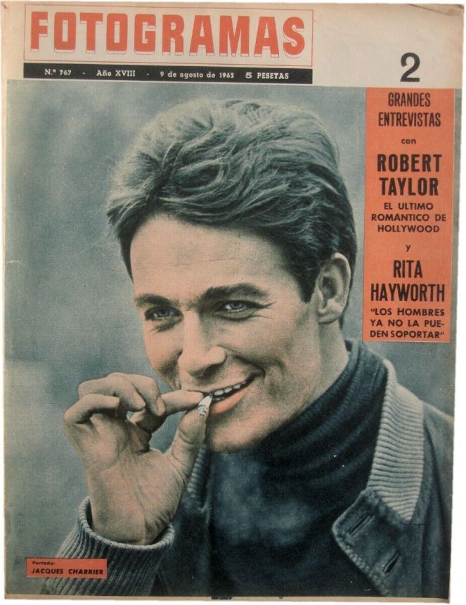 FOTOGRAMAS magazine side cover Issue 767 9 August 1963