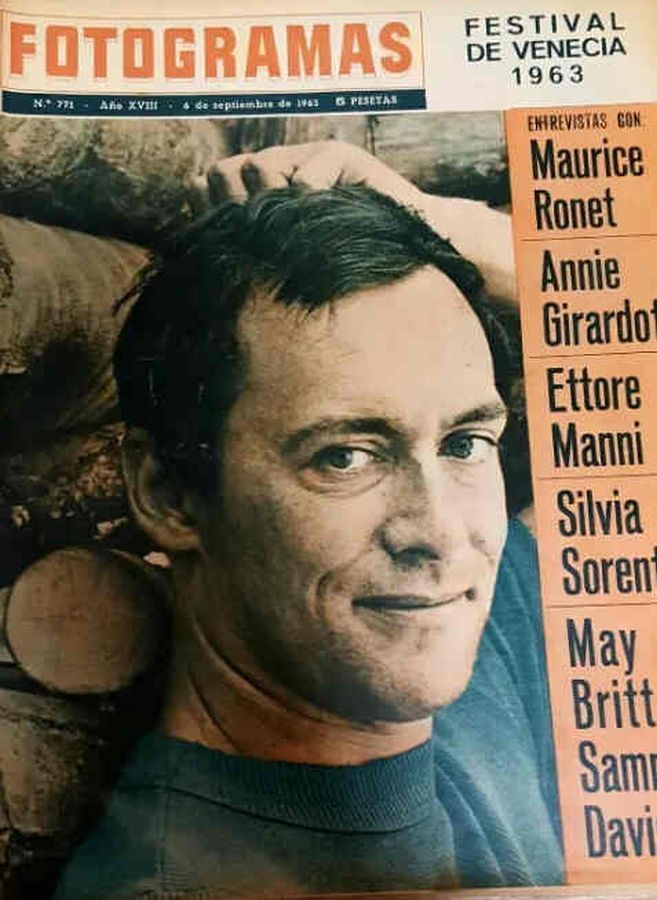 FOTOGRAMAS magazine side cover Issue 771 6 September 1963