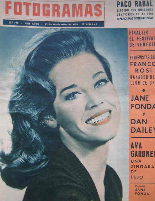FOTOGRAMAS magazine side cover Issue 772 13 September 1963