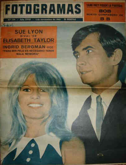 FOTOGRAMAS magazine side cover Issue 779 1 November 1963