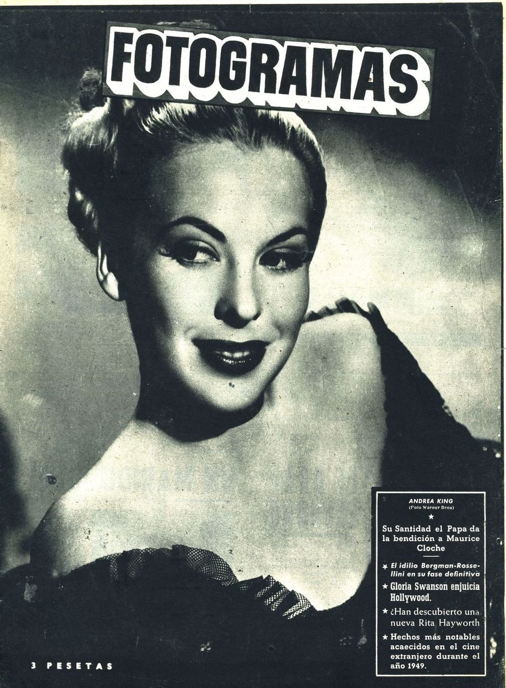FOTOGRAMAS magazine side cover Issue 78 20 January 1950