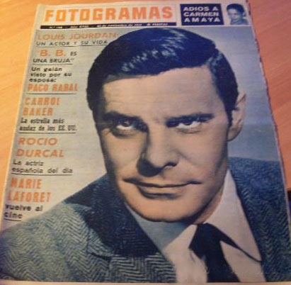 FOTOGRAMAS magazine side cover Issue 782 22 November 1963
