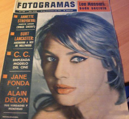 FOTOGRAMAS magazine side cover Issue 790 6 December 1963