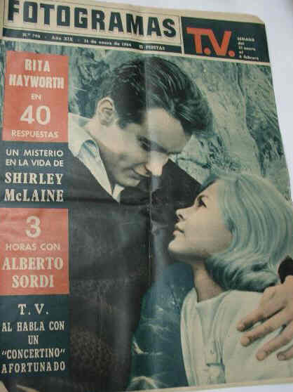 FOTOGRAMAS magazine side cover Issue 798 31 January 1964