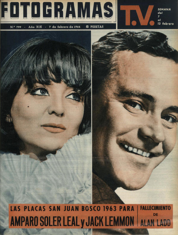 FOTOGRAMAS magazine side cover Issue 799 7 February 1964