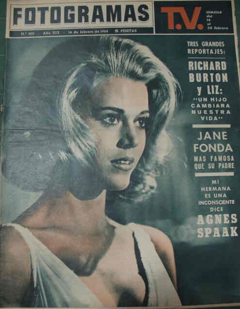 FOTOGRAMAS magazine side cover Issue 800 14 February 1964