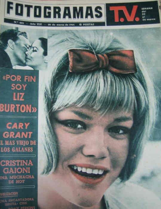 FOTOGRAMAS magazine side cover Issue 805 20 March 1964