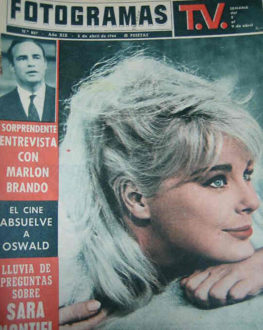 FOTOGRAMAS magazine side cover Issue 807 3 April 1964