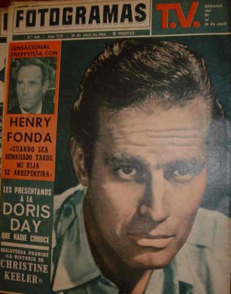 FOTOGRAMAS magazine side cover Issue 808 10 April 1964