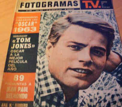FOTOGRAMAS magazine side cover Issue 809 17 April 1964