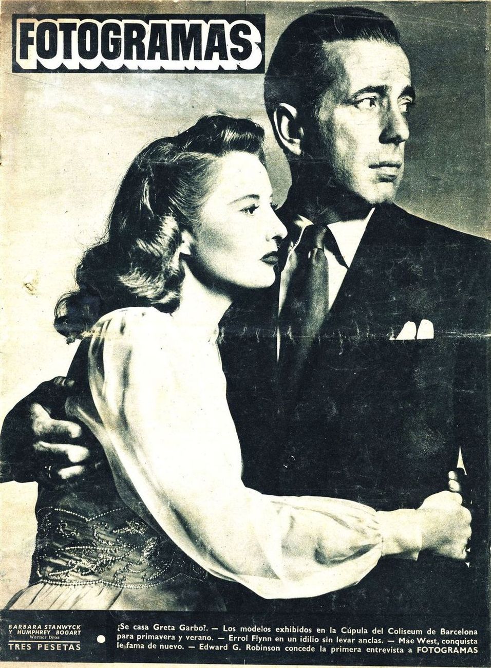 FOTOGRAMAS magazine side cover Issue 81 3 March 1950