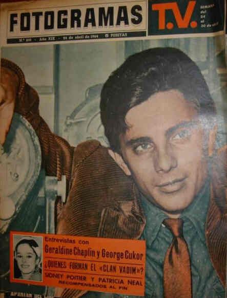 FOTOGRAMAS magazine side cover Issue 810 24 April 1964