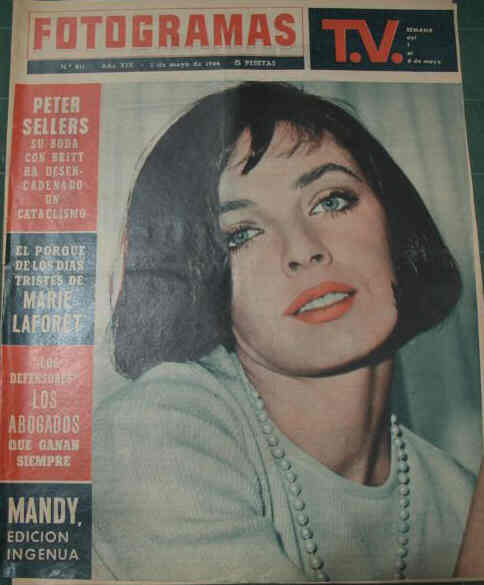 FOTOGRAMAS magazine side cover Issue 811 1 May 1964